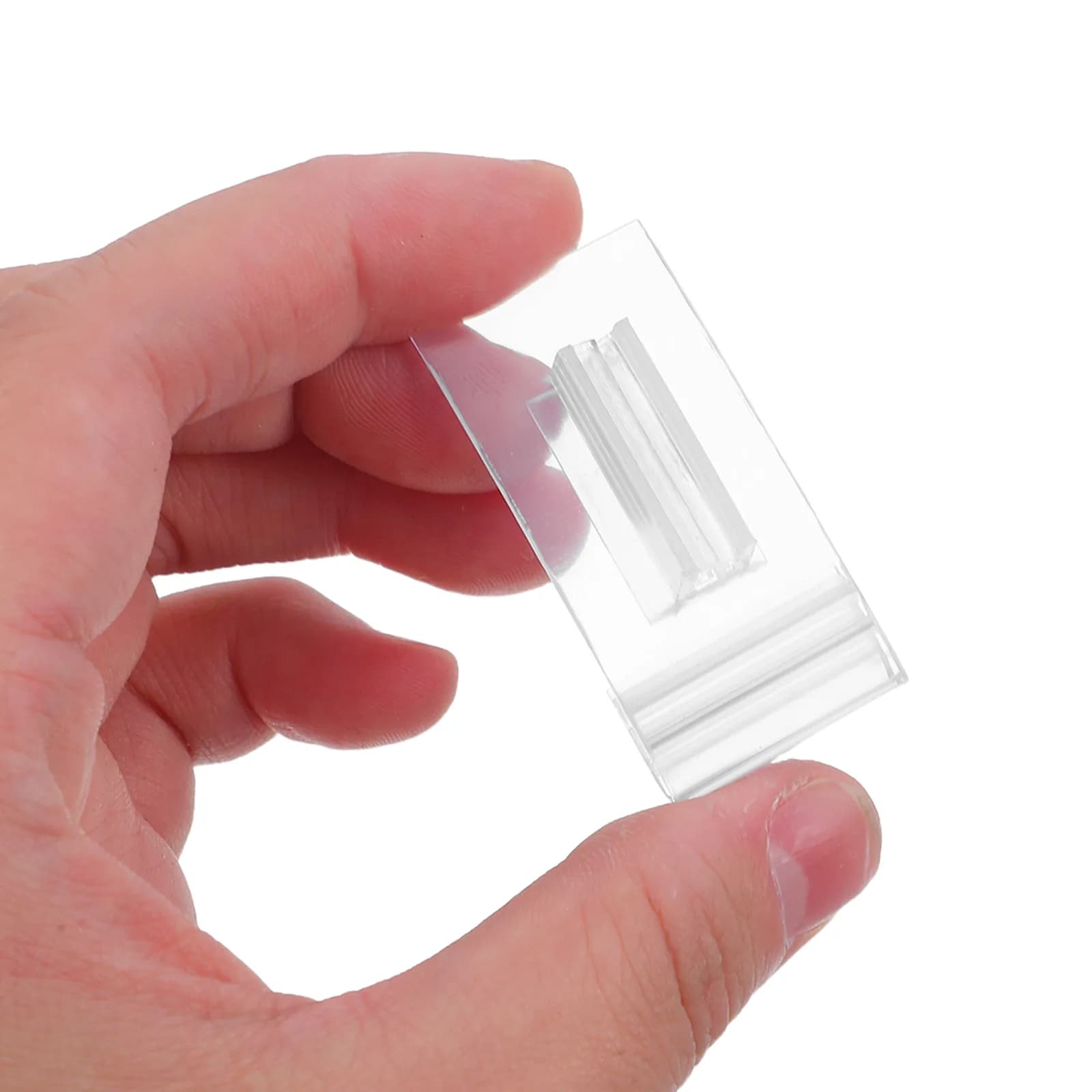 20 Pezzi Clip in Plastica Trasparenti per Etichette, Portaetichette per Espositori da Scaffale, per Supermercati, Centri Commerciali e Negozi di Convenienza