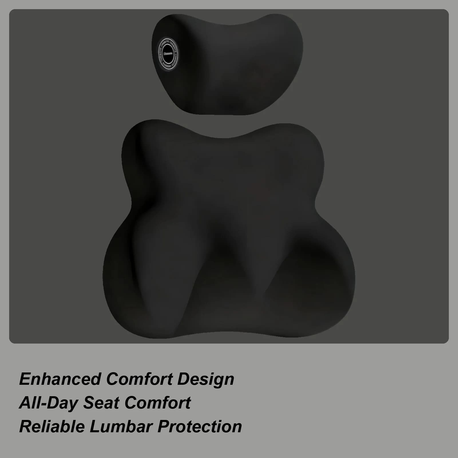 Cuscino lombare per auto Memory Foam ergonomico Poggiatesta traspirante Cuscino di supporto lombare per veicolo Camion Viaggio Viaggio Pendolarismo