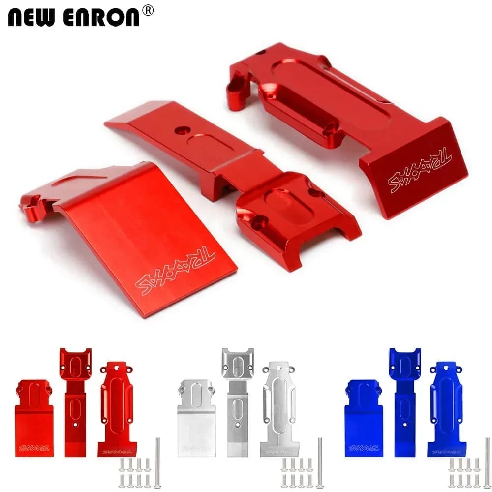 Piastra paramotore anteriore e posteriore in alluminio CNC # 5337 per RC 1/10 TRAXXAS SUMMIT 56076 Slayer Pro 4X4 59076 Revo 3.3 53097 E-REVO 56087