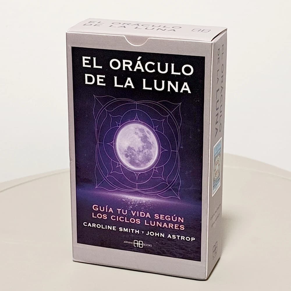 The Moon Oracle - Lascia che le fasi lunari Guia la tua vita 72 carte Oracle spagnole stampate su cartoncino doppio goffrato 12 * 7 cm