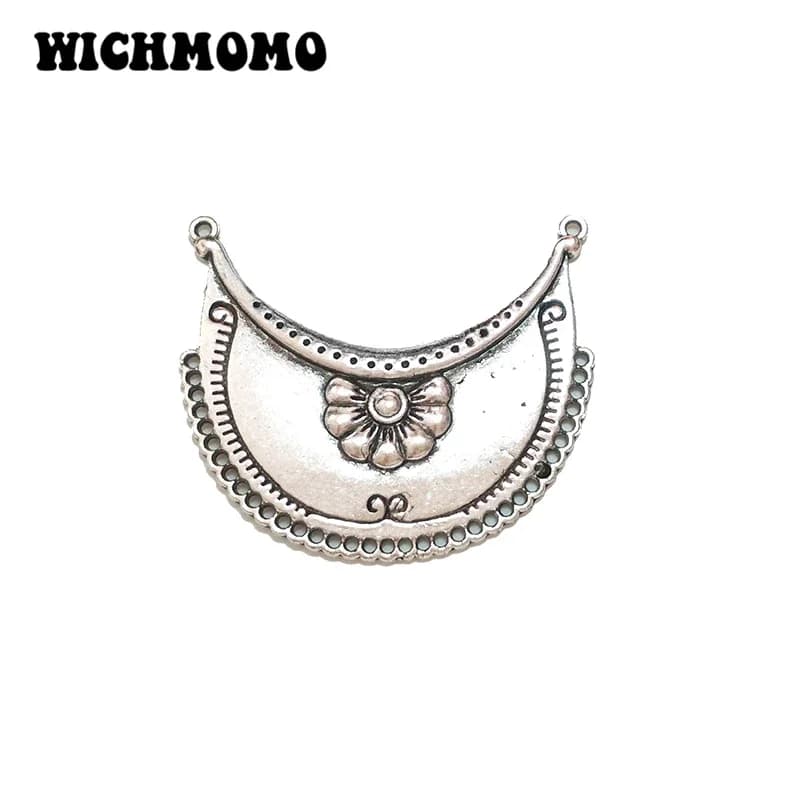 New Fashion 53MM 2 pezzi Retro in lega di zinco nappa Loop Linker per connettori collana fai da te