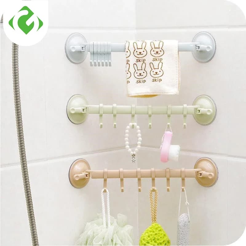 GUANYAO ventosa in plastica gancio da cucina organizzatore asciugamano da bagno vestiti gancio da bagno strumento di cottura Rack di stoccaggio sottovuoto chiodo gratuito