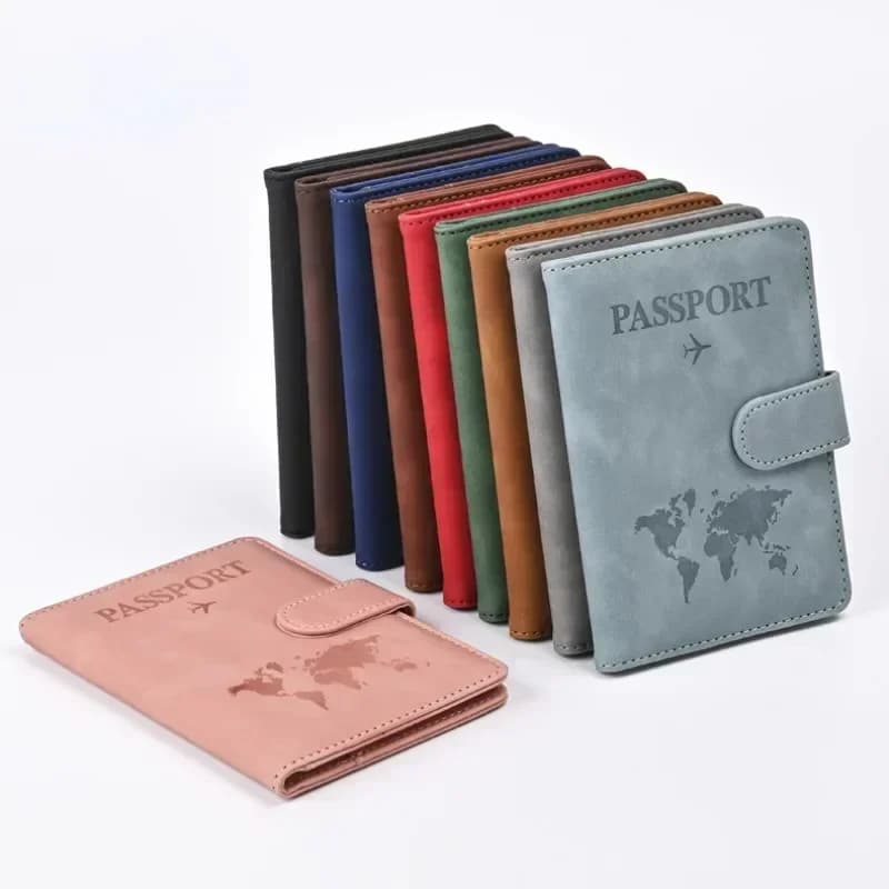 Copertine per passaporto Donna Uomo Lettera Stampa Porta passaporto Clip per biglietti di volo ID Porta carte di credito bancarie Passaporto Organizzatore da viaggio