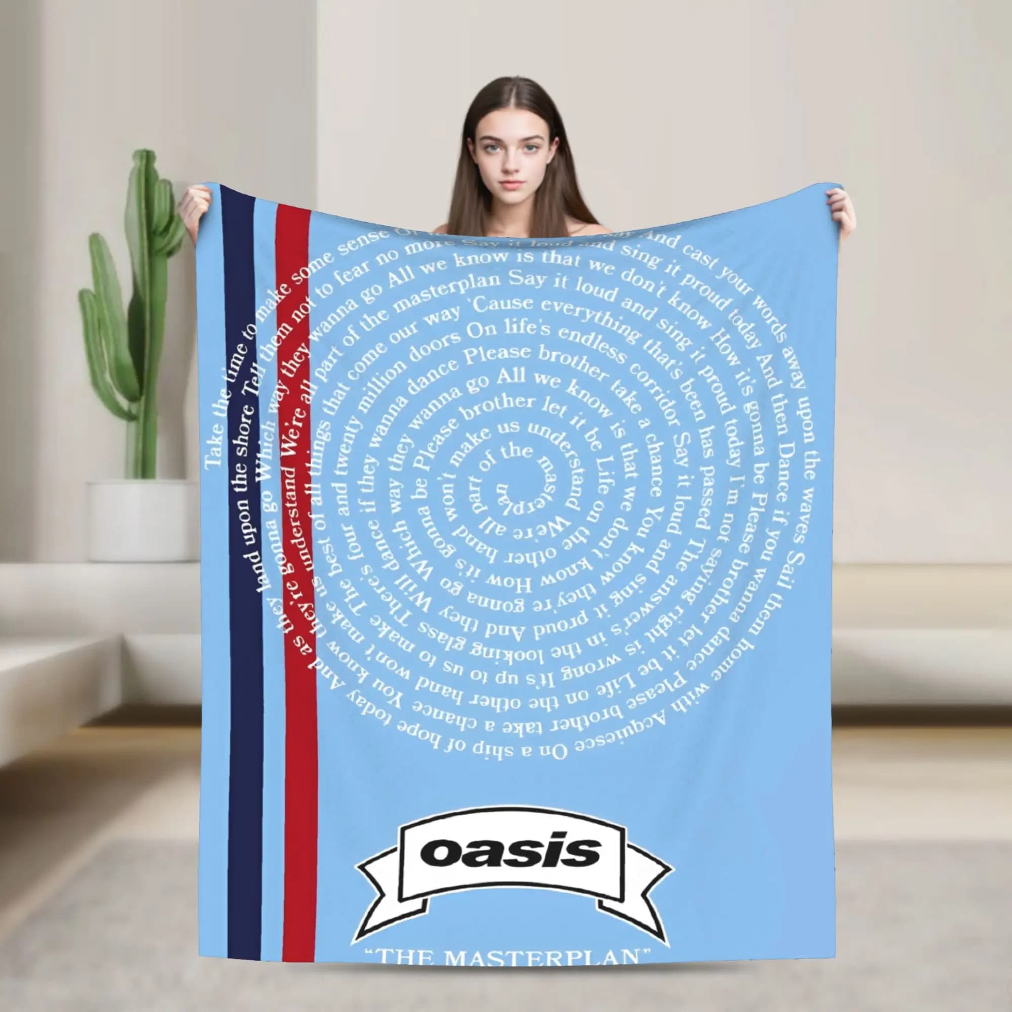 Ossis Band Super Soft Blanket Travel Plush Bedding Throws Fluffy Couch Bed Flannel Bedspread Sofa Bed Cover