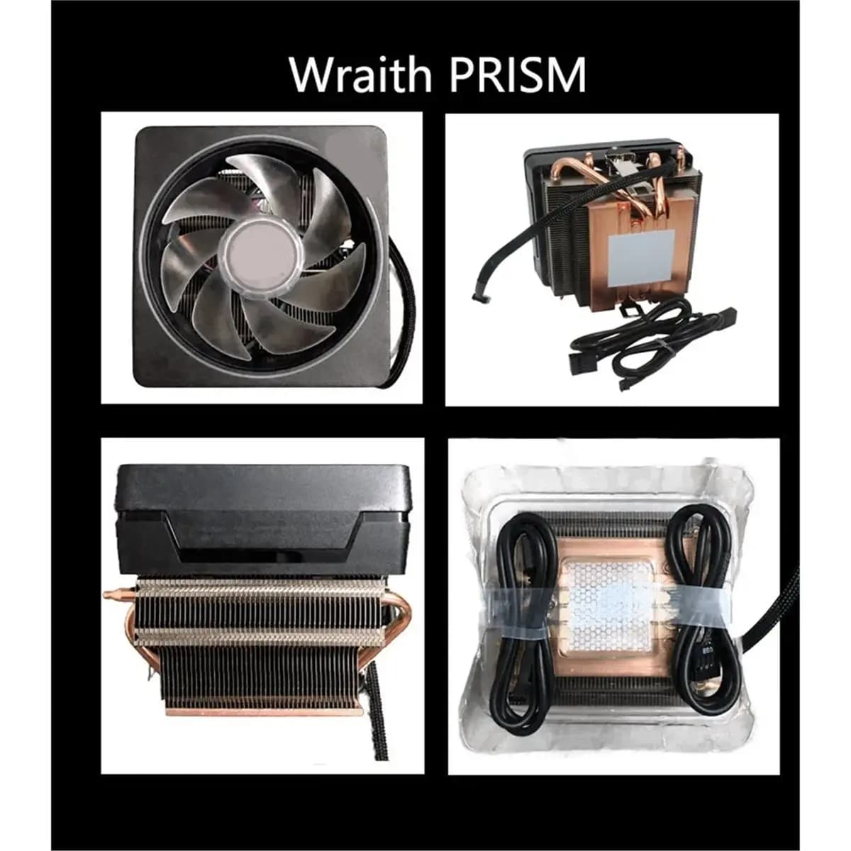 [VALUE PACK]AM4 RGB Silent Fan Ryzen Wraith Cooler Wraith Prism Fan 4 PIN Can Support R3 R5 R7 R9 CPU for Motherboard