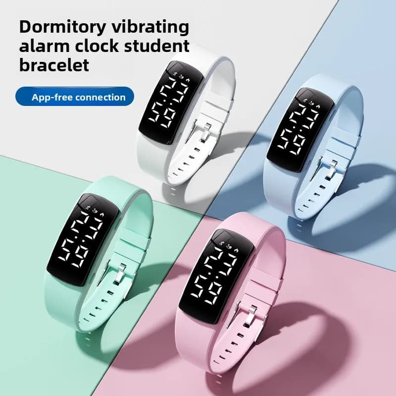 BacktoSchoolGift Kids SmartBracelet WaterproofSwimmingStepCounter SilentAlarmClock ExamWatch forStudents HikingRunning Jump Rope