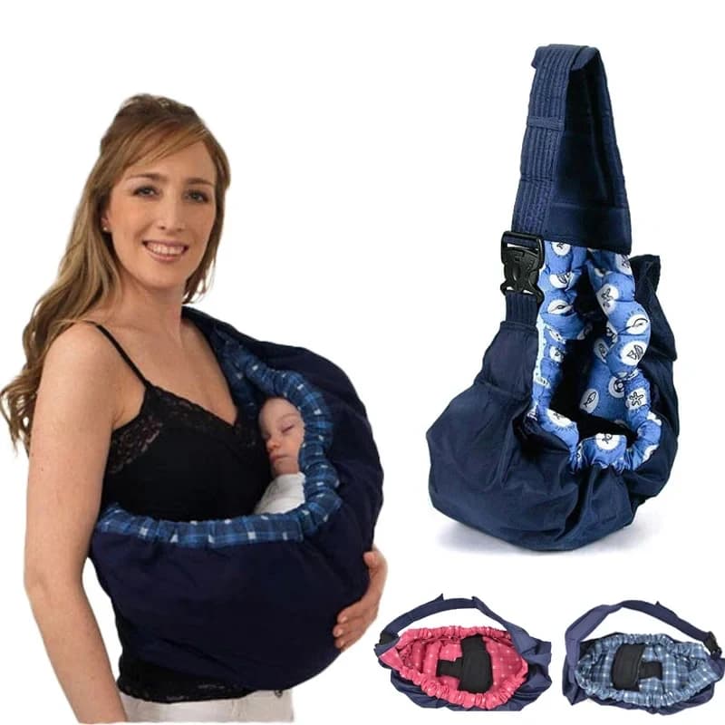 Marsupio Swaddle Sling Infantile Allattamento Papoose Pouch Front Carry Wrap Belt Neonato Stampa Cotone Allattamento al seno Borsa per il trasporto