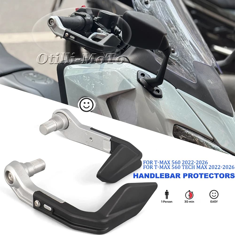 Accessori Moto: Paramani Sportivi Anticaduta e Antivento per Yamaha TMax 560 T-MAX 2022-2026
