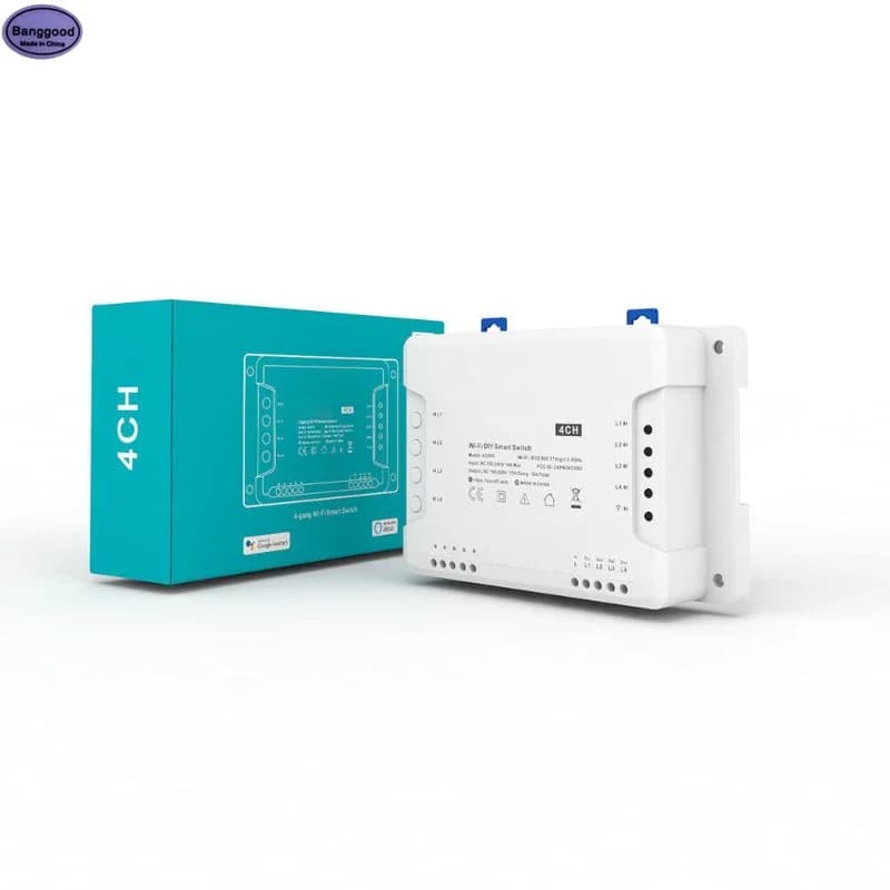 4CH R3 o PRO R3 Wifi Smart Switch Inter Lock Inching Lock Mode interruttore Timer fai da te tramite l'app Ewelink funziona con Alexa Google Home
