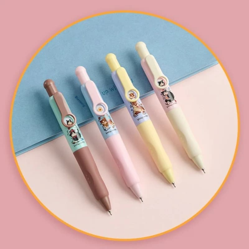 Confezione da 4, colori assortiti, Jump Jump Pocket Pen Hachimi Mambo, penna gel a pressione, penna divertente che cambia espressione, penna ad asciugatura rapida, perfetta per San Valentino, Natale, regali, adatta anche per Halloween, Ringraziamento o regali di Natale, può essere utilizzata anche come omaggio, regalo per studenti, regalo di compleanno, regalo per le vacanze, premio per la classe.