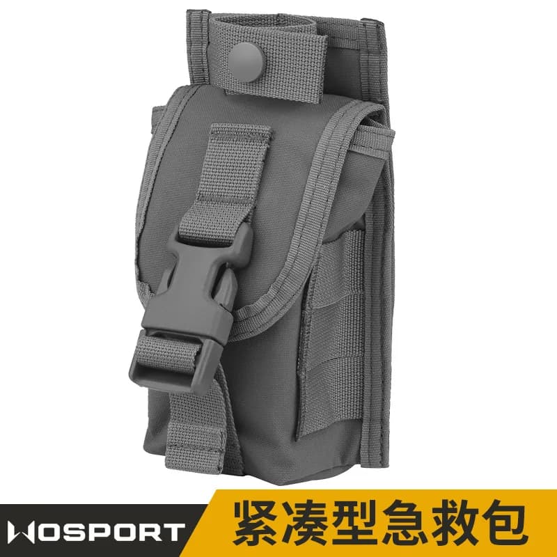 WOSPORT Confezione di accessori per imballaggio medico portatile per sopravvivenza nella natura selvaggia Kit di pronto soccorso compatto con ciondolo Molle