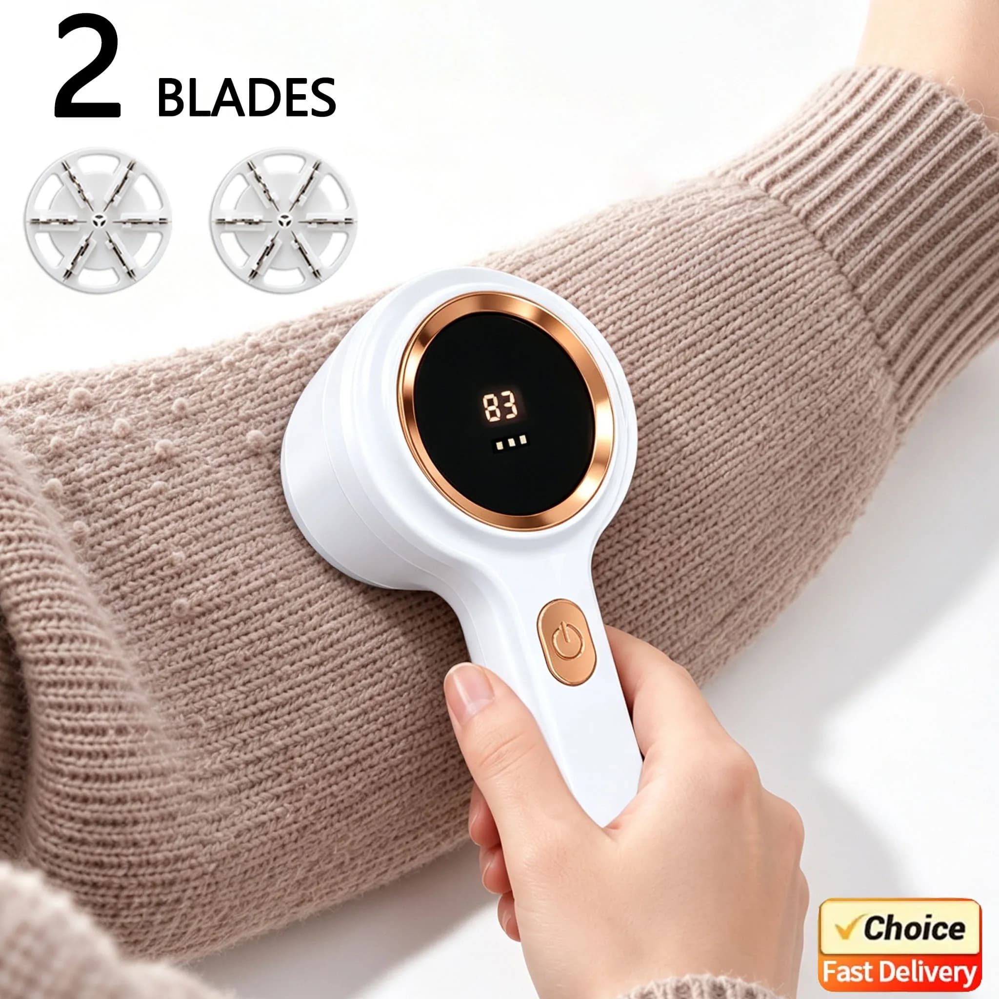 Portable Lint Remover Electric USB Fabric Shaver LED Digital Display Clothes Cleaning Brush Fluff Remover for Home Use 2026 New