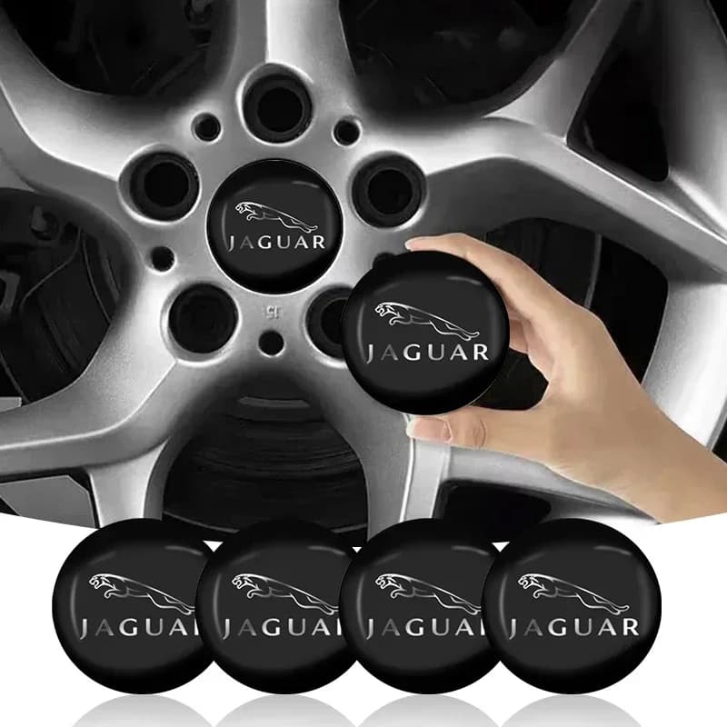 4 Pieces Adhesive Car Cover Accessories Head Cover for Jaguar XF XJ-S XJ-6 X-Type XE S-Type F-PACE F-Type XK8 XK XKR XFR