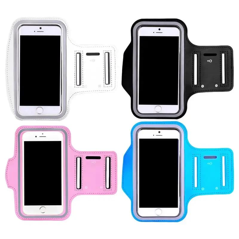 Support for racing arm phone sweat resistant racing belt Arm band for phone shockproof light storage bag with sport key slot