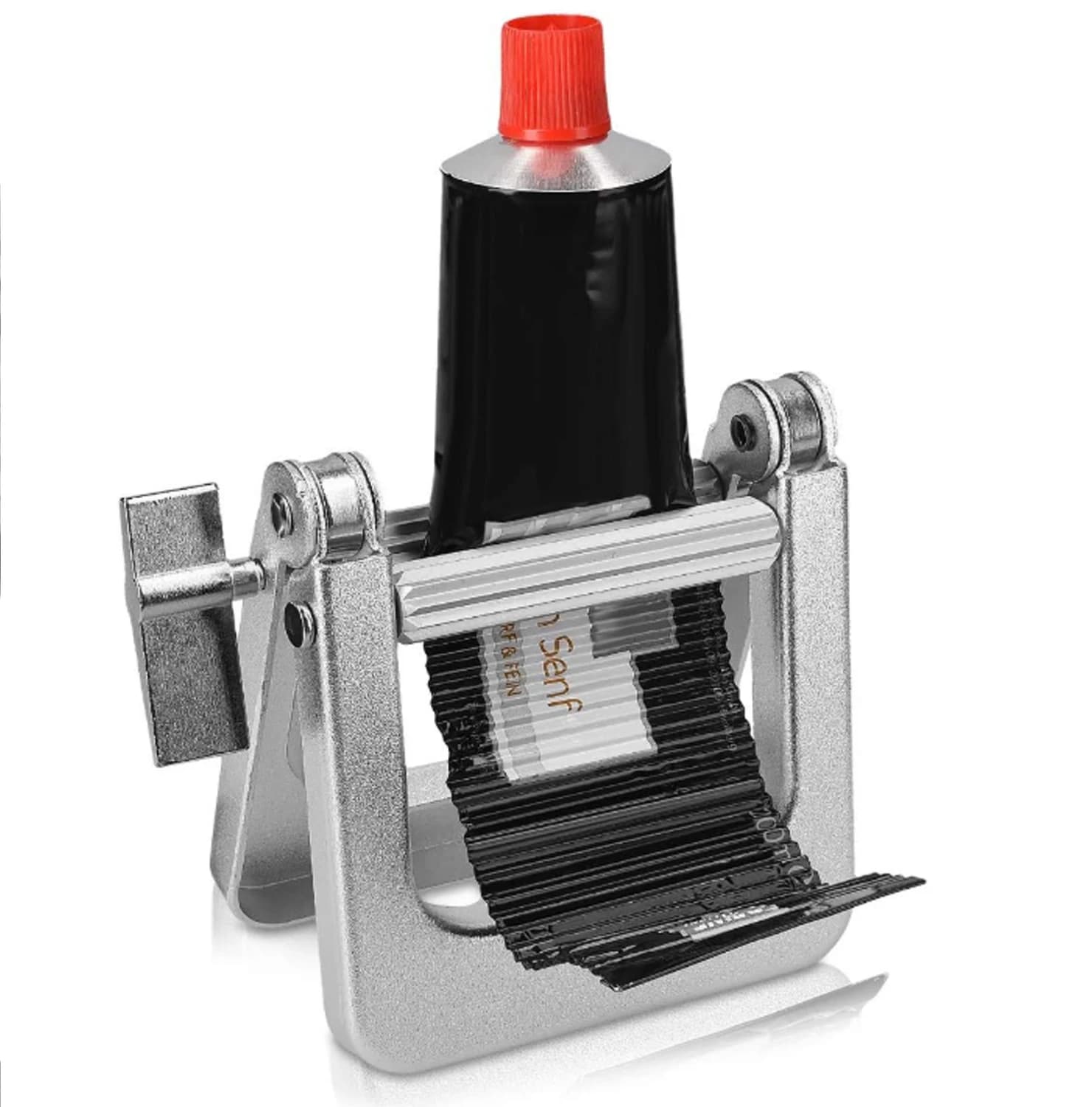 Metal toothpaste mixer - Large multifunctional roller dispenser for hair dyeing, paint tubes, etc.