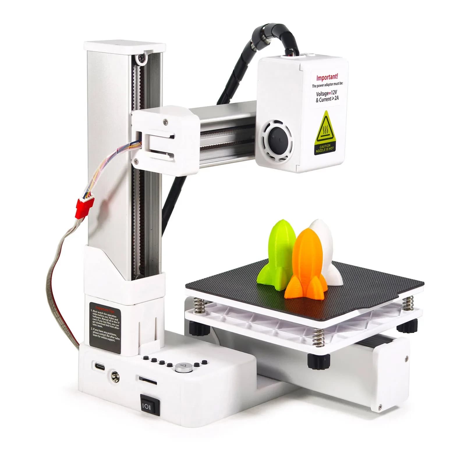 Mini Stampante 3D FDM 100X100X100mm, Alta Precisione, Macchina Compatta per Stampa 3D Entry-Level per Principianti ed Educazione