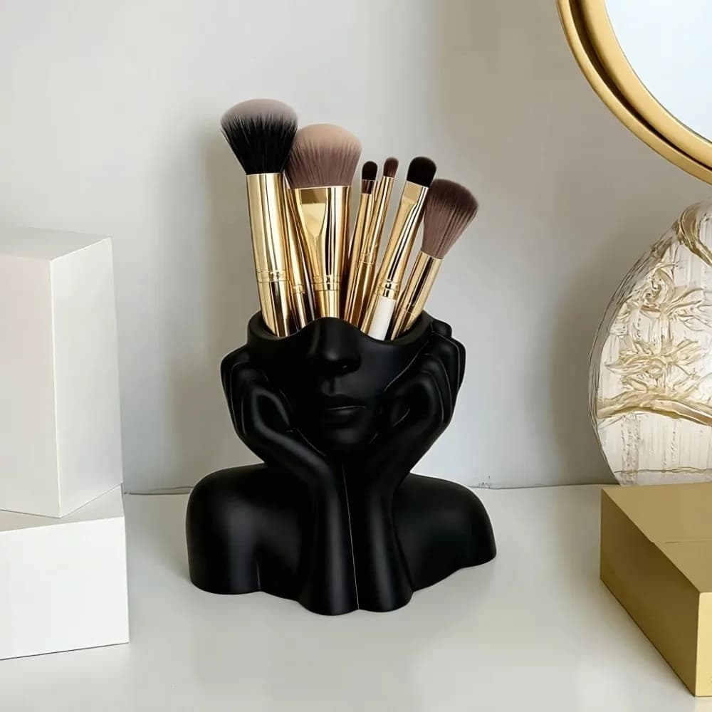 Portapenne Creativi di Grande Capacità, Porta Pennelli da Trucco Salvaspazio Irregolare, Vaso per Fiori, Decorazioni per la Casa e il Bagno