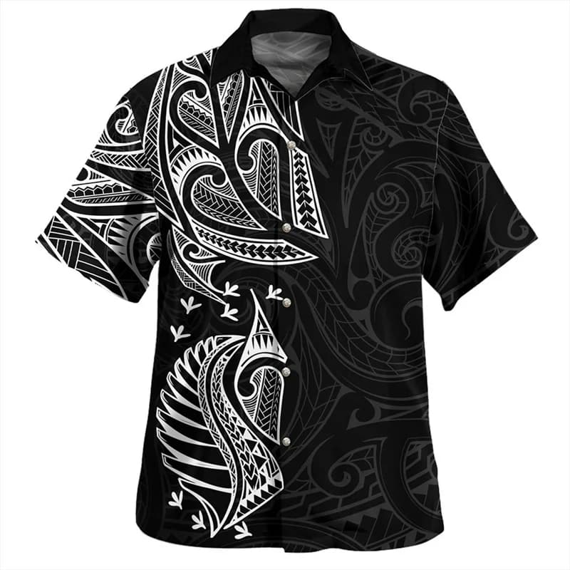 Estate Harajuku stampa 3D nuova zelanda Maori argento felce Rugby Flag camicie NZ per non dimenticare grafica camicie corte top abbigliamento