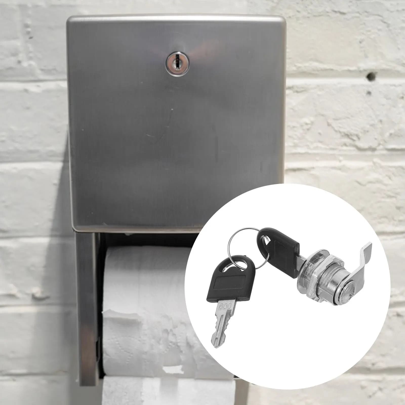 Set di Ricambio Chiavi per Dispenser Commerciale di Carta Igienica, Chiave di Sicurezza per Dispenser di Rotoli Jumbo e Porta Asciugamani di Carta