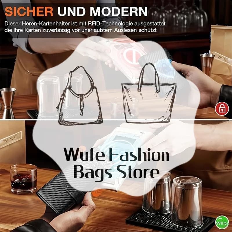 1Pcs Multifunctional Small Credit Cards Wallet Men's Wallet With Coin Case RFID Protection Slim Purse Card Bag