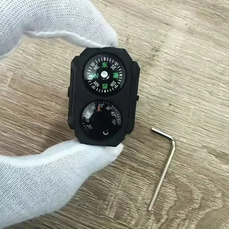 Bussola Tattica da Esterno con Termometro per Rail Steed da 20mm-21mm, Strumento di Precisione per Esterni SLR416 M4 AR15, Decorazione per Giocattoli Jingji