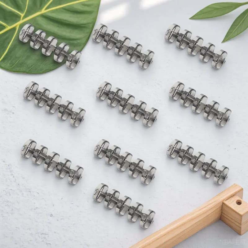 10 Pezzi Anelli Raccoglitori Premium in Plastica a Fogli Mobili, Cerchi a Scatto Staccabili per Agende, Quaderni, Organizer, Studenti, Insegnanti, Casa