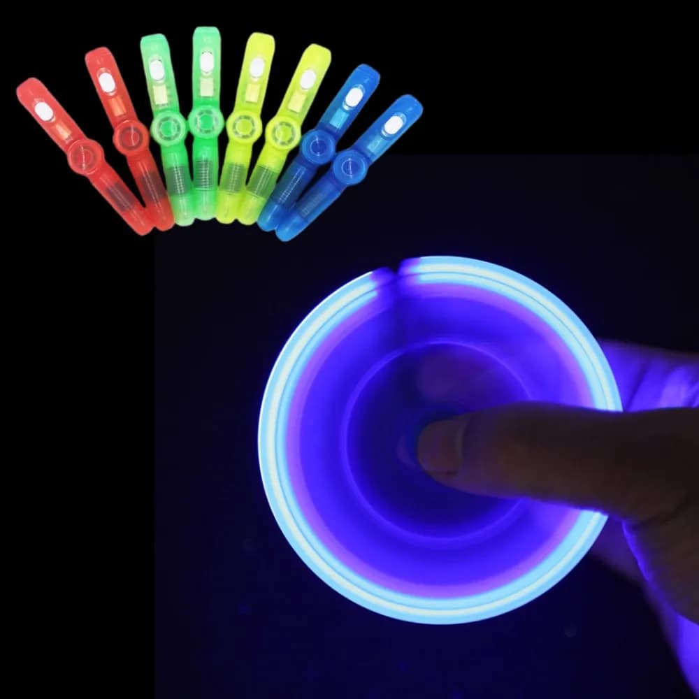 LED Spinning Pen penna a sfera Fidget Hand Top Glow In Dark Light EDC giocattoli antistress giocattolo per bambini regalo forniture scolastiche per ufficio