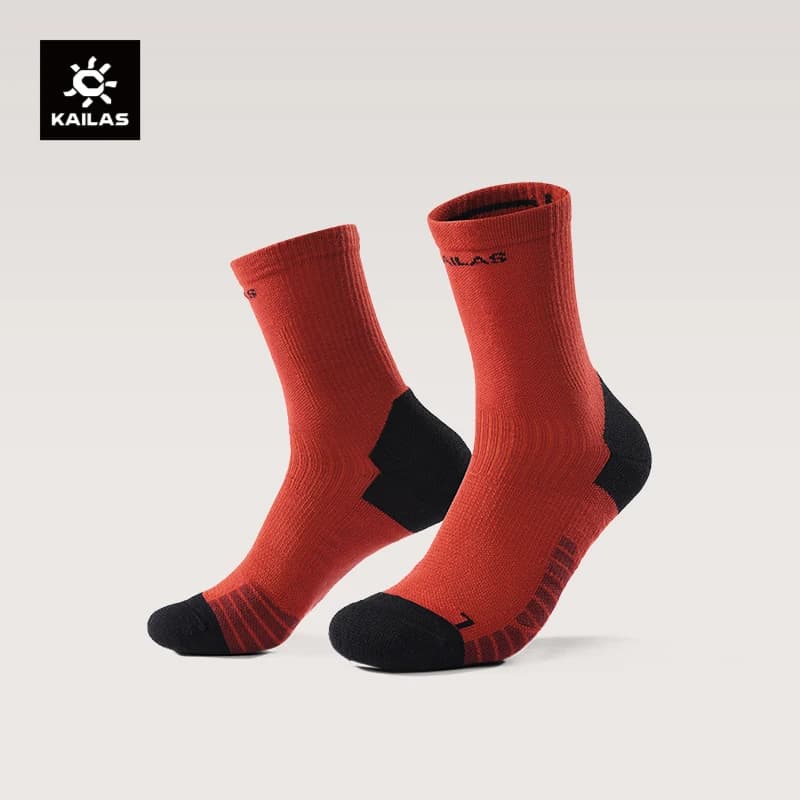 KAILAS 2026 Nuovi Calzini Sportivi da Uomo in Filato COOLMAX Senza Cuciture Antibatterici Anti-odore per Escursionismo e Trekking KH2602101