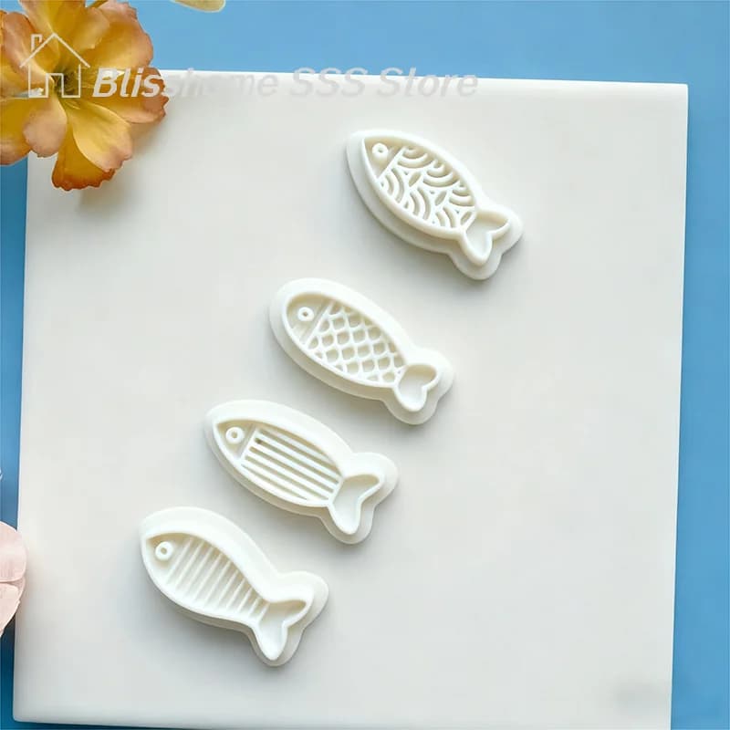 Stampo Creativo Serie Pesci per Orecchini in Argilla Polimerica, Stampo per Ceramica a Cartone Animato, Strumenti per Creazione Gioielli Fai da Te, Pendenti e Forme in Argilla Pressata