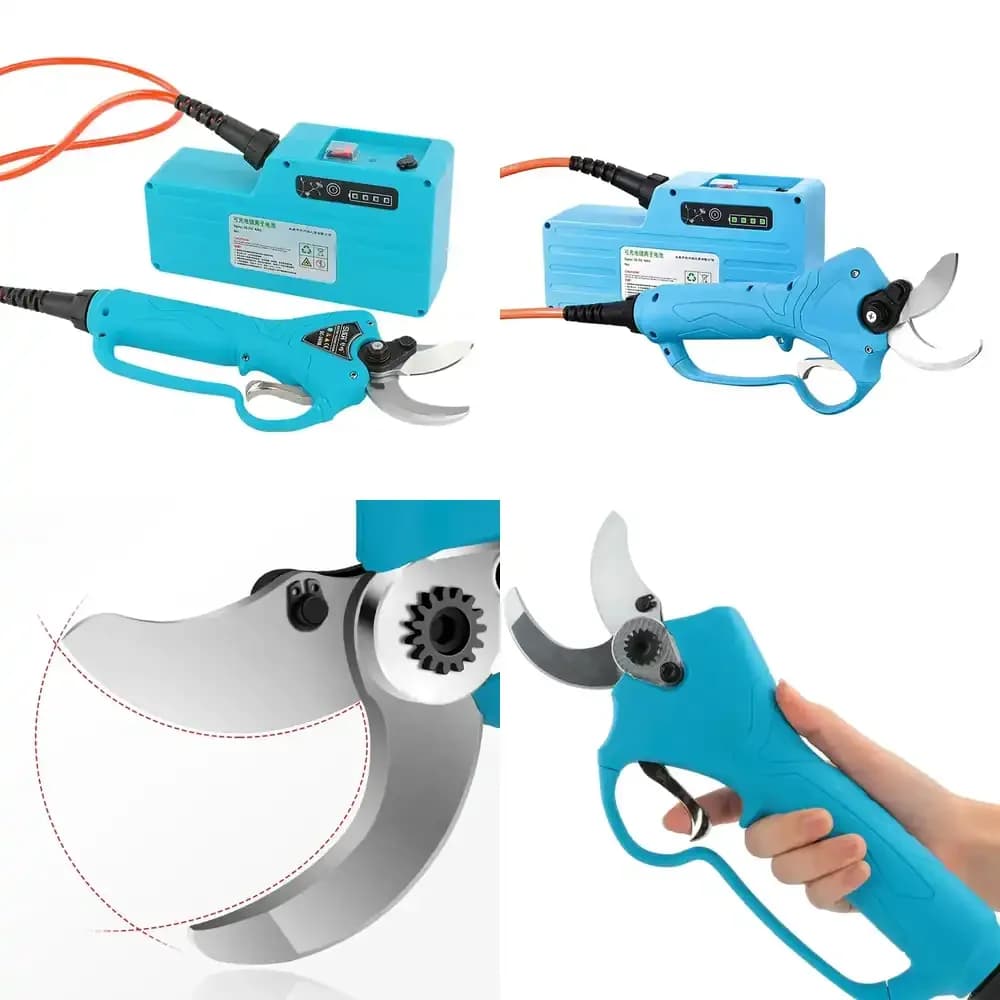 Electric Pruner for 36V 4Ah 144Wh Lithium Ion Battery Powered Pruning Shears for Fruit Trees Bonsai Branch Cutting