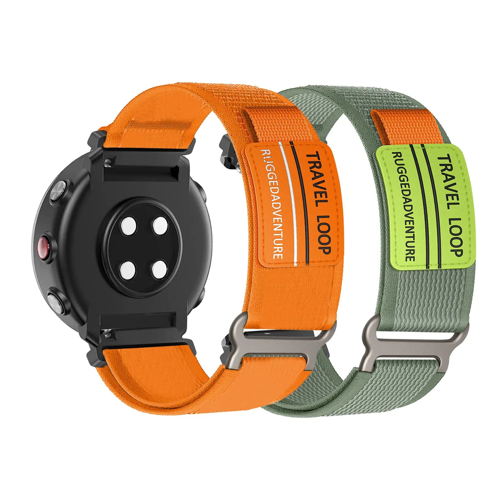 2 fasce in nylon con velcro per cinturino Polar Vantage M/Vantage M2