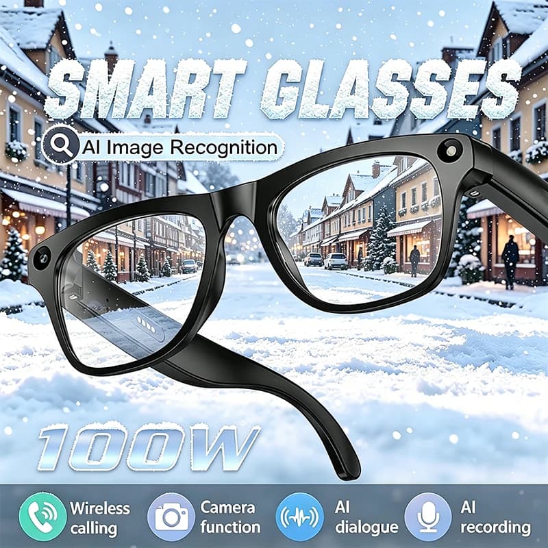 New Smart Glasses New Scenes AI Conversation Translation Bluetooth Wireless Calling Listening To Music Lightweight Smart Glasses