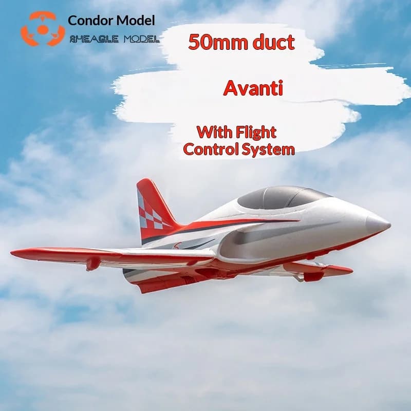 Aeromodello RC Sheagle Model Avanti con Ventola Intubata da 50mm, Elettrico, a Lancio Manuale, ad Ala Fissa, con Controllo di Volo, per Principianti ed Esperti
