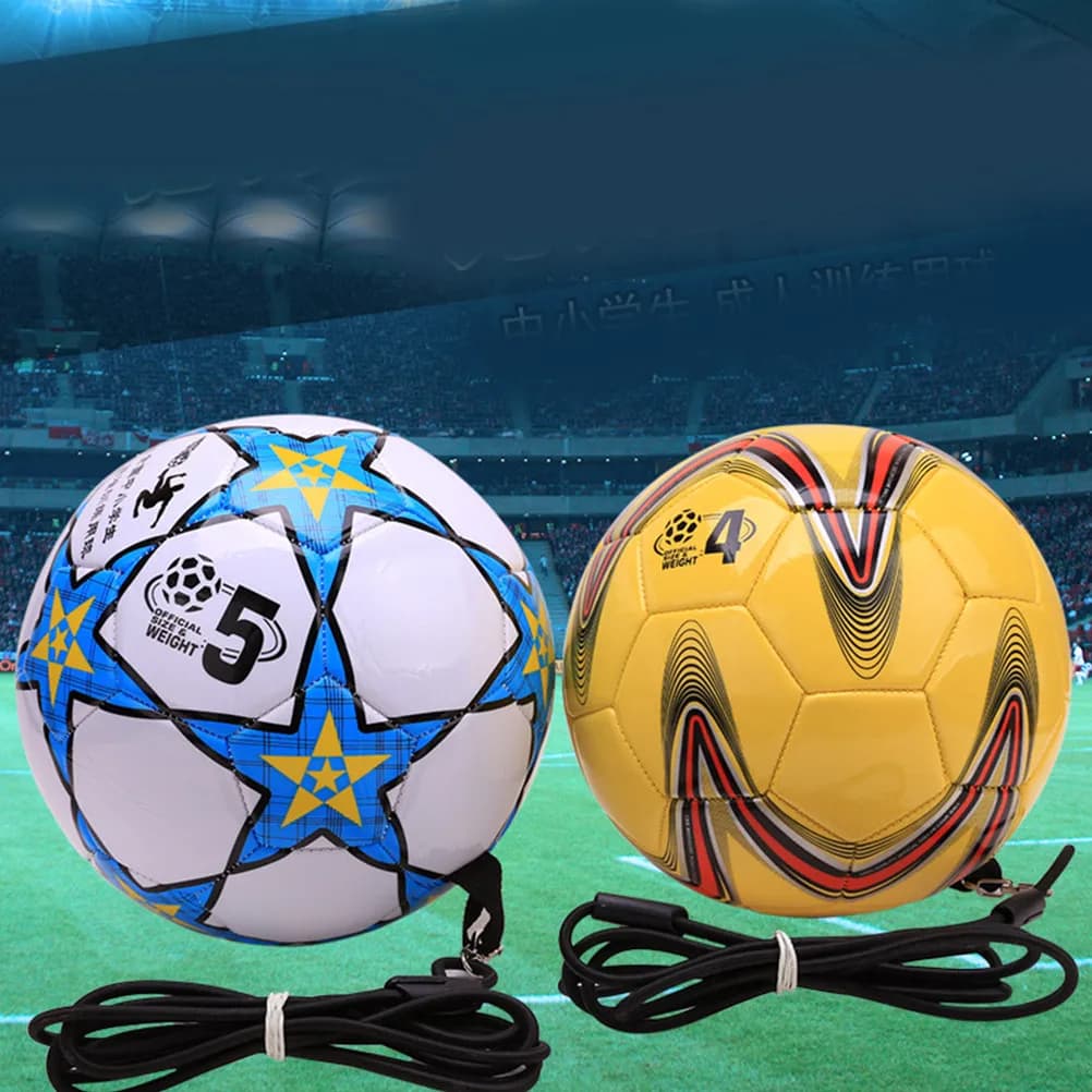 Sturdy PVC Soccer Training Ball for Kids Students Enhanced Flexibility Beautiful Printing Detail Carry String Included Football