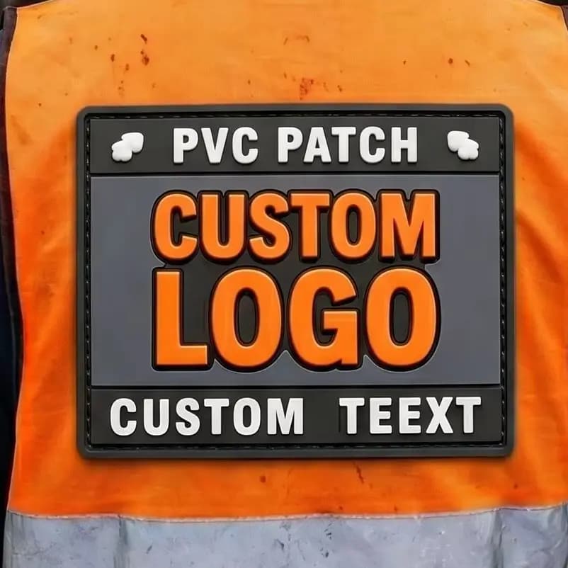 Patch in PVC Personalizzate con Logo, Applicazioni 3D Termoadesive, Badge Autoadesivi, Patch in PVC per Cappelli con Chiusura a Strappo