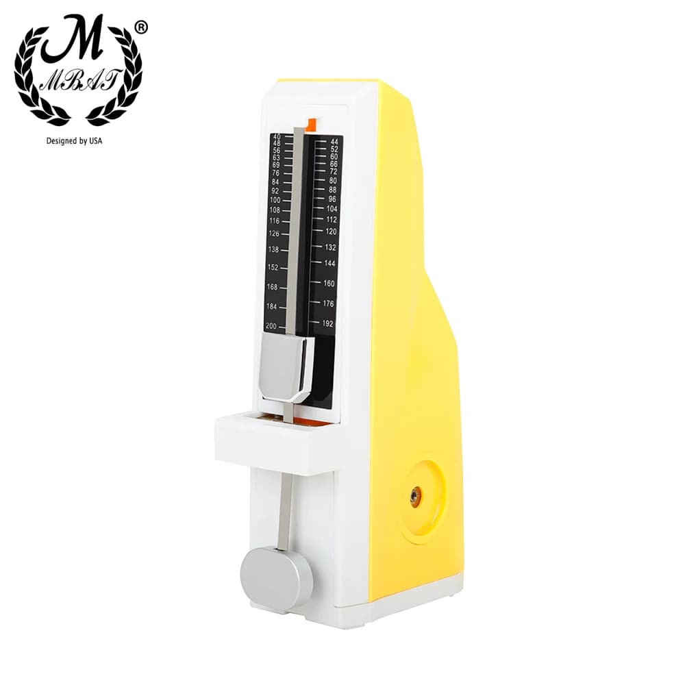 M MBAT Metronomo per chitarra Metronomo meccanico Accessori per strumenti musicali portatili universali per chitarra Ukulele Pianoforte Violino