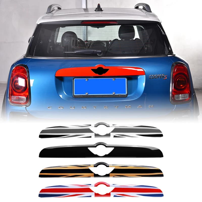 Esterno Boot Portellone Maniglia Della Copertura Car Styling Accessori Per Mini Cooper F55 F56 F57 F60 Bagagliaio di Un'auto Porta Stampaggio Adesivo Trim