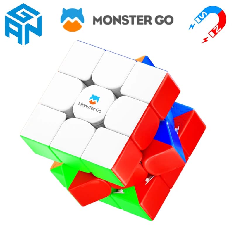GAN Monster Go 3×3 Speedcube Cubo Magico Magnetico 48 Magnete 3x3x3 Velocità Puzzle Giocattolo Agitarsi Per Bambini 3x3 Cubo Magico Professionale