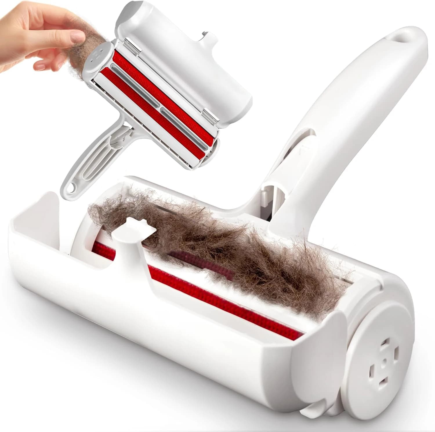 Rimozione peli di animali domestici Rullo lanugine riutilizzabile Rimozione peli di cani e gatti per mobili Tappeto Strumento portatile per la rimozione della pelliccia multi-superficie