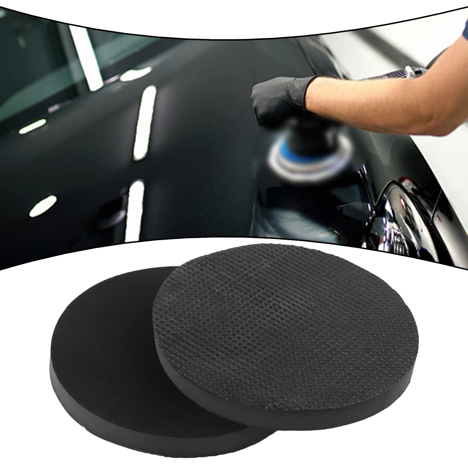 2 pezzi spugna per autolavaggio 6 pollici argilla barra abrasiva disco polacco Pad autolavaggio dettagli spugna lavaggio automatico spugne colore casuale