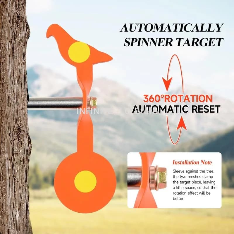 Bird Shaped Spinning Targets High Visible Colors Sturdy Stainless Steel For Outdoor Archery Air PracticeINFINITE -LG