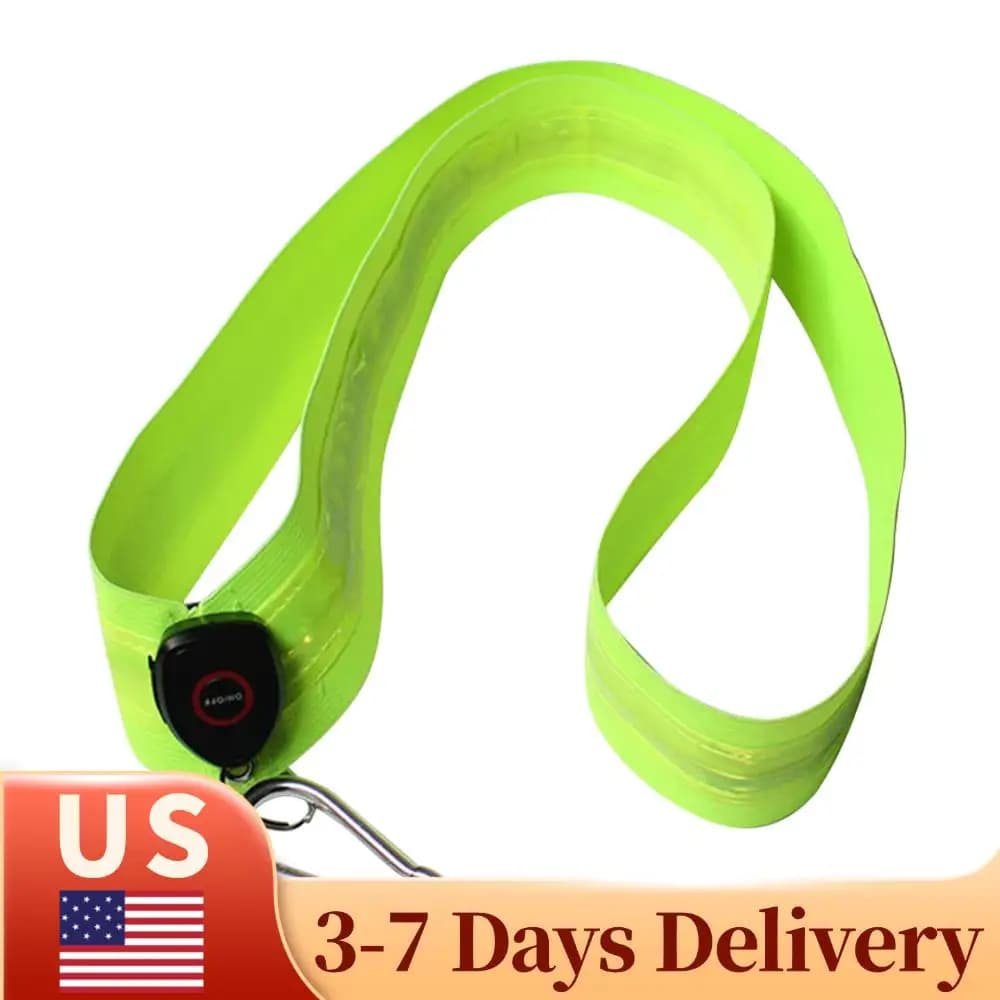 LED Reflective Belts for Men and Women, Lighted Racing Belt for Night Safety, Hiking, Jogging and Walking Equipment