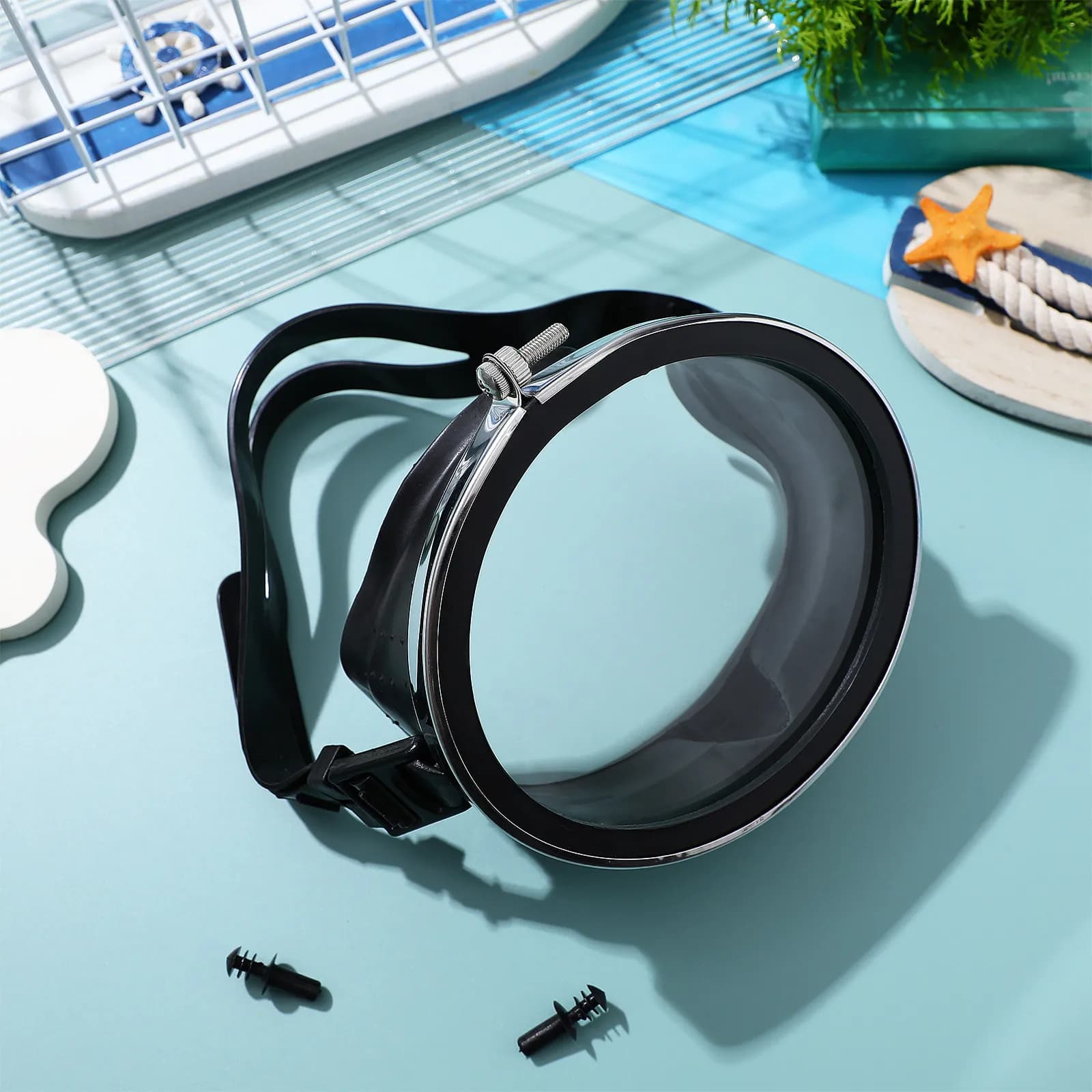 Maschera Subacquea in Silicone Antiappannamento con Ampio Campo Visivo, Occhiali da Nuoto Subacqueo Anti-perdita d'Acqua, Comoda e con Ampio Campo Visivo