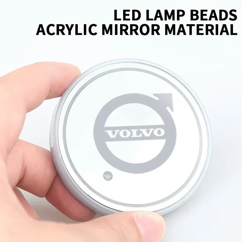 For Volvo Xc60 Xc90 V40 V60 7 Color LED Car Cup Holder Light Luminous Coaster Water Cup Pad For Volvo V50 XC60 V40 XC90 S60 XC40