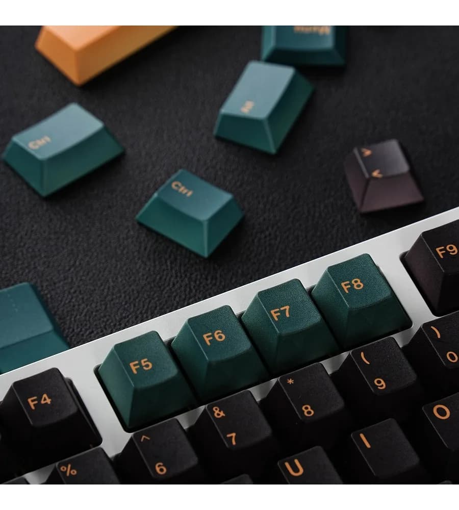 Keycap mechanical keyboard rain 75 miles from tarantula 60PBT hot sublimation original factory height phonetic text Cangjie text