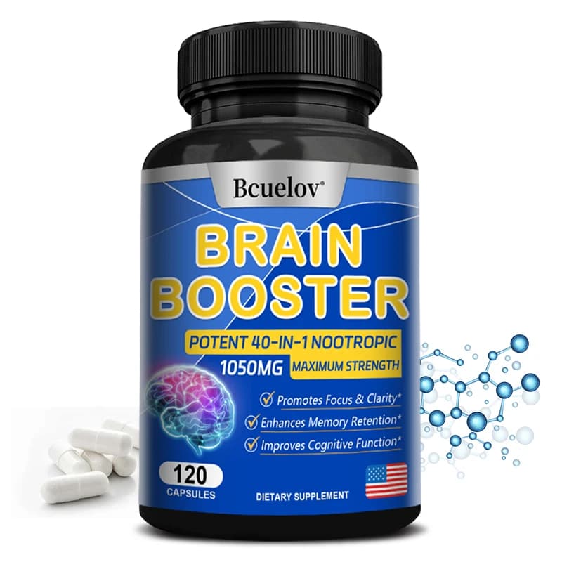 Integratore cerebrale - Formula potente 40 in 1, 1050 Mg - Supporta memoria, funzione cognitiva, messa a fuoco e chiarezza