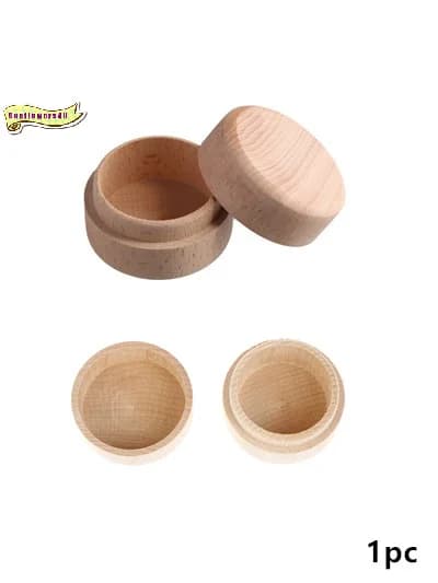Vintage Personalized Round Wedding Wood Ring Box Jewelry Storage Boxs Earrings rings Storage Case Anniversary Birthday Gift