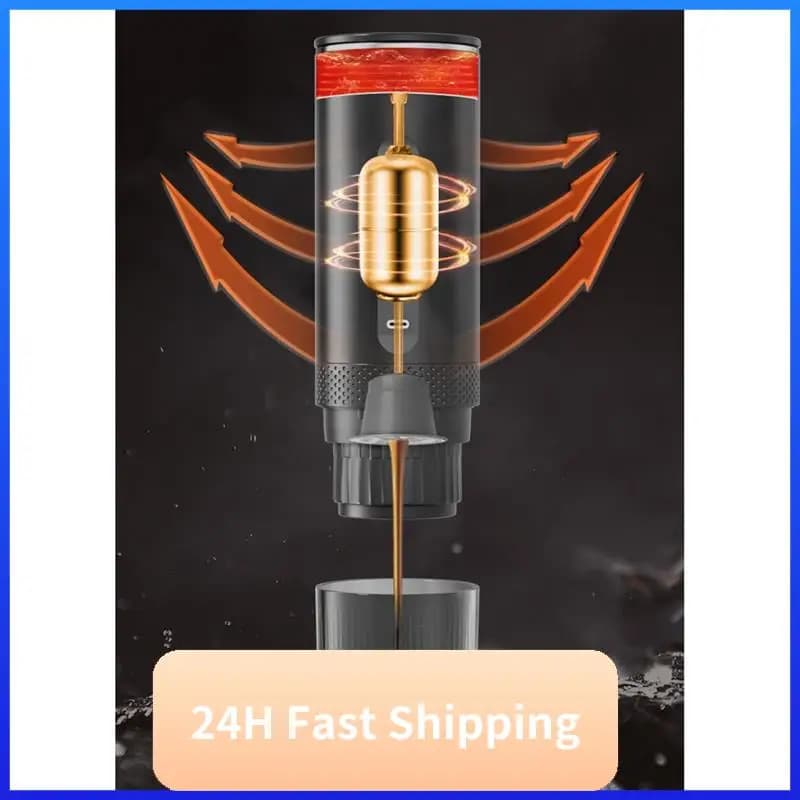 【HIGH GRADE】Portable Electric Espresso Coffee Machine Wireless Electric Coffee Maker For Home Car