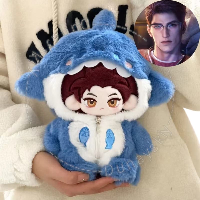 Valko 20cm Plush Clothes Chibi Wolf Plush With Ears And Chest Scar Embroidery Game Love And Deepspace Halloween Cos Soft Fluffy