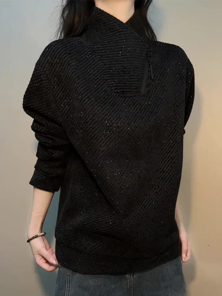 Felpa con cappuccio da uomo in pile termico con cerniera, maniche lunghe, design casual e caldo, stile americano